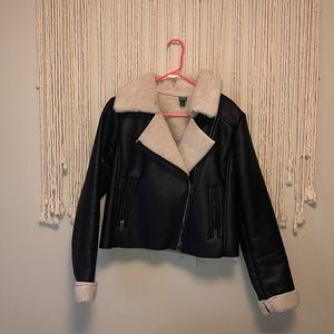 Faux leather jacket